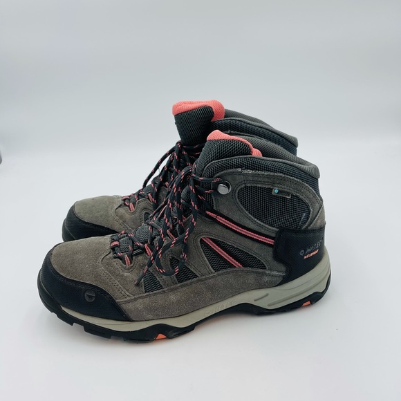 WOMENS HI-TEC WATERPROOF HIKING TRAIL OUTDOOR TALL HIGH TOP BOOTS SHOES - Picture 5 of 12